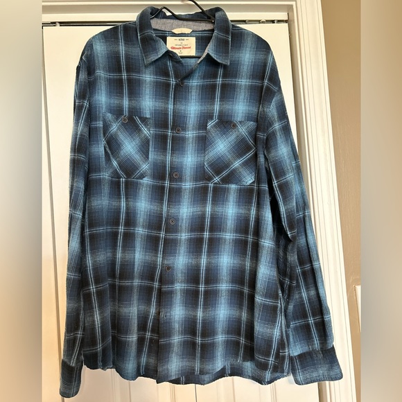 Men’s blue and black flannel - Picture 1 of 3